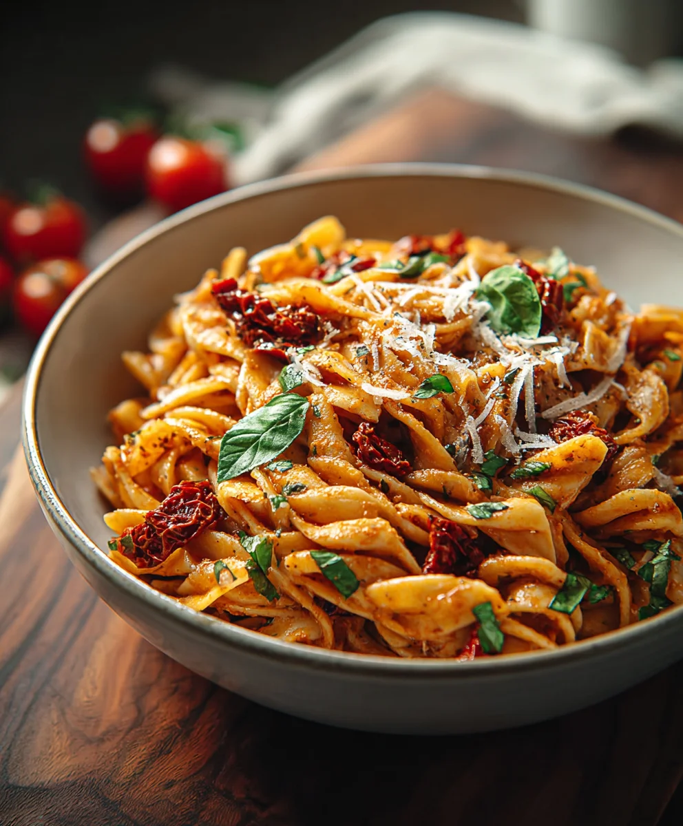 Recette One Pot : Pâtes Tomates Séchées Faciles & Savoureuses