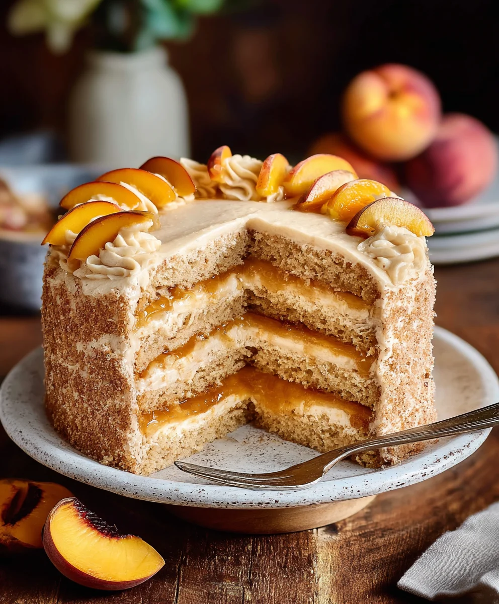 Gâteau à la Cassonade et Pêche : Un Plaisir Irrésistible