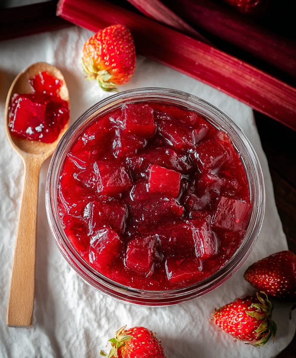 Confiture Rhubarbe Fraise Maison : Recette Irrésistible