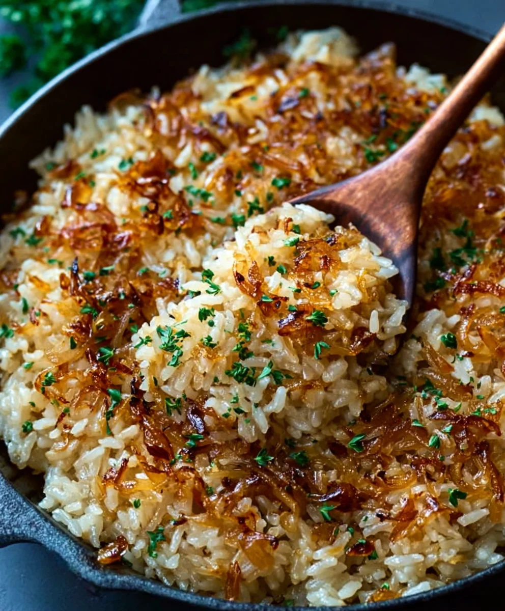 Riz Crémeux au Beurre d'Oignon Français – Recette Facile