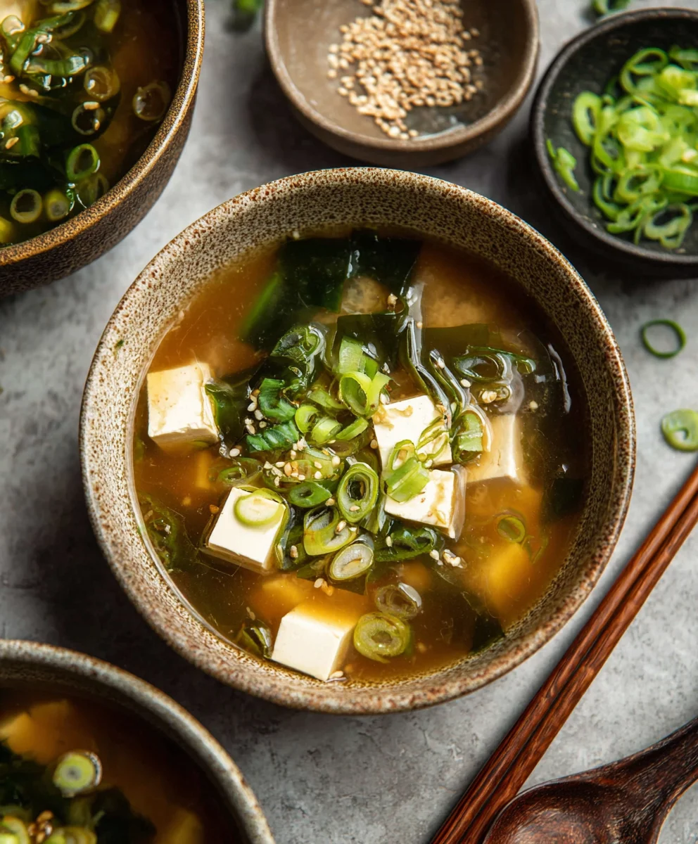 Soupe Miso Tofu Réconfortante: Classique Asiatique Savoureux