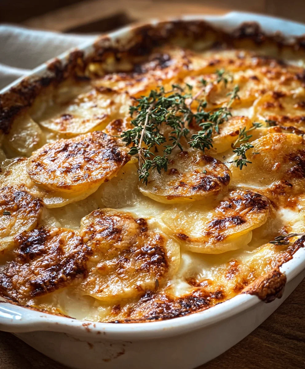 Pommes de terre gratinées crémeuses : un délice réconfortant