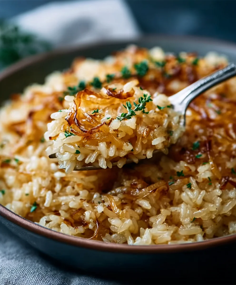 Riz Crémeux au Beurre d'Oignon Français – Recette Facile