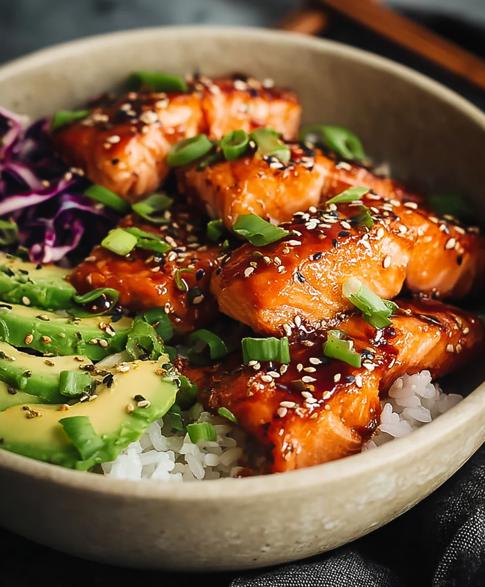 Bols de Saumon Miel Sriracha Irrésistibles : Recette Facile