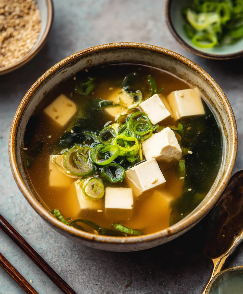 Soupe Miso Tofu Réconfortante: Classique Asiatique Savoureux