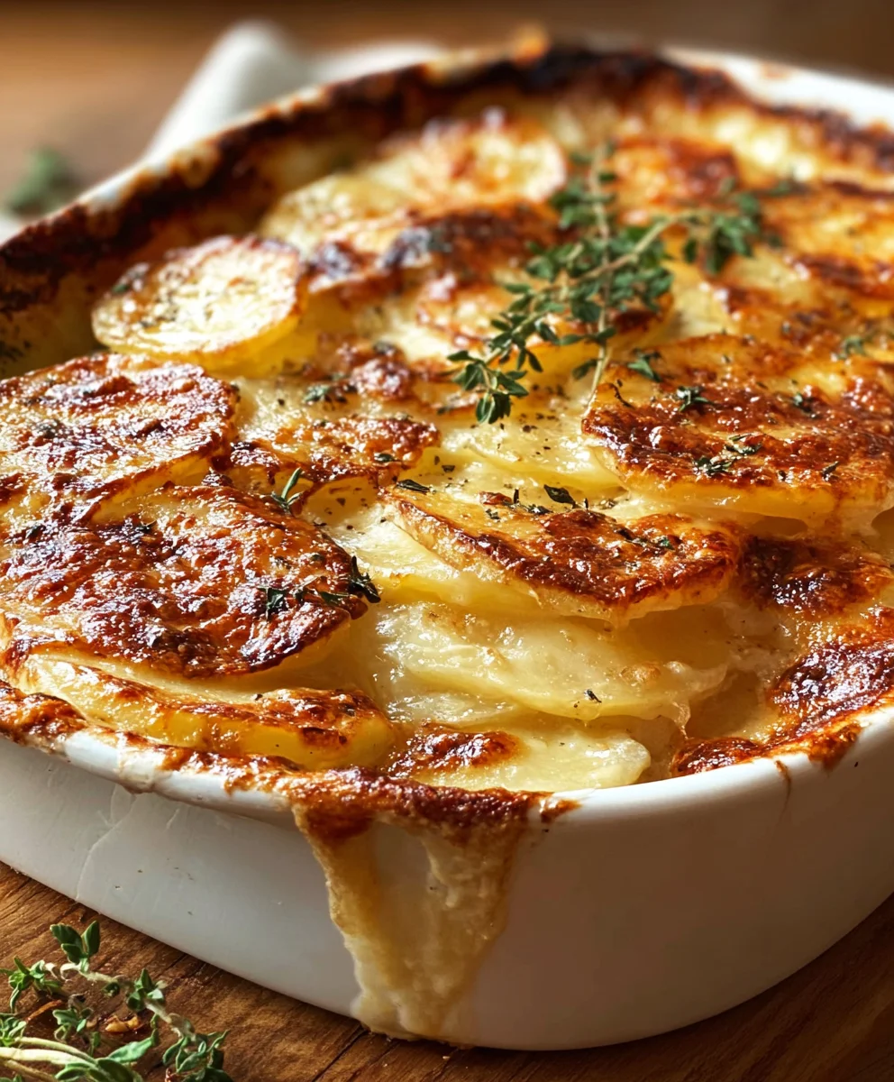 Pommes de terre gratinées crémeuses : un délice réconfortant