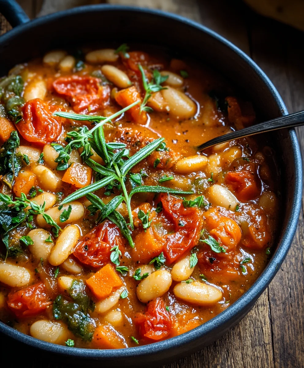 Ragoût Crémeux Tomates & Haricots Blancs : Réconfort Garanti