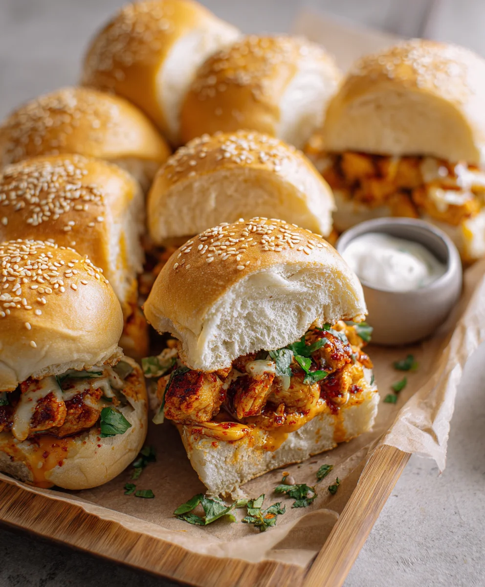 Buns Piquants au Poulet et Fromage : Une Explosion de Saveurs
