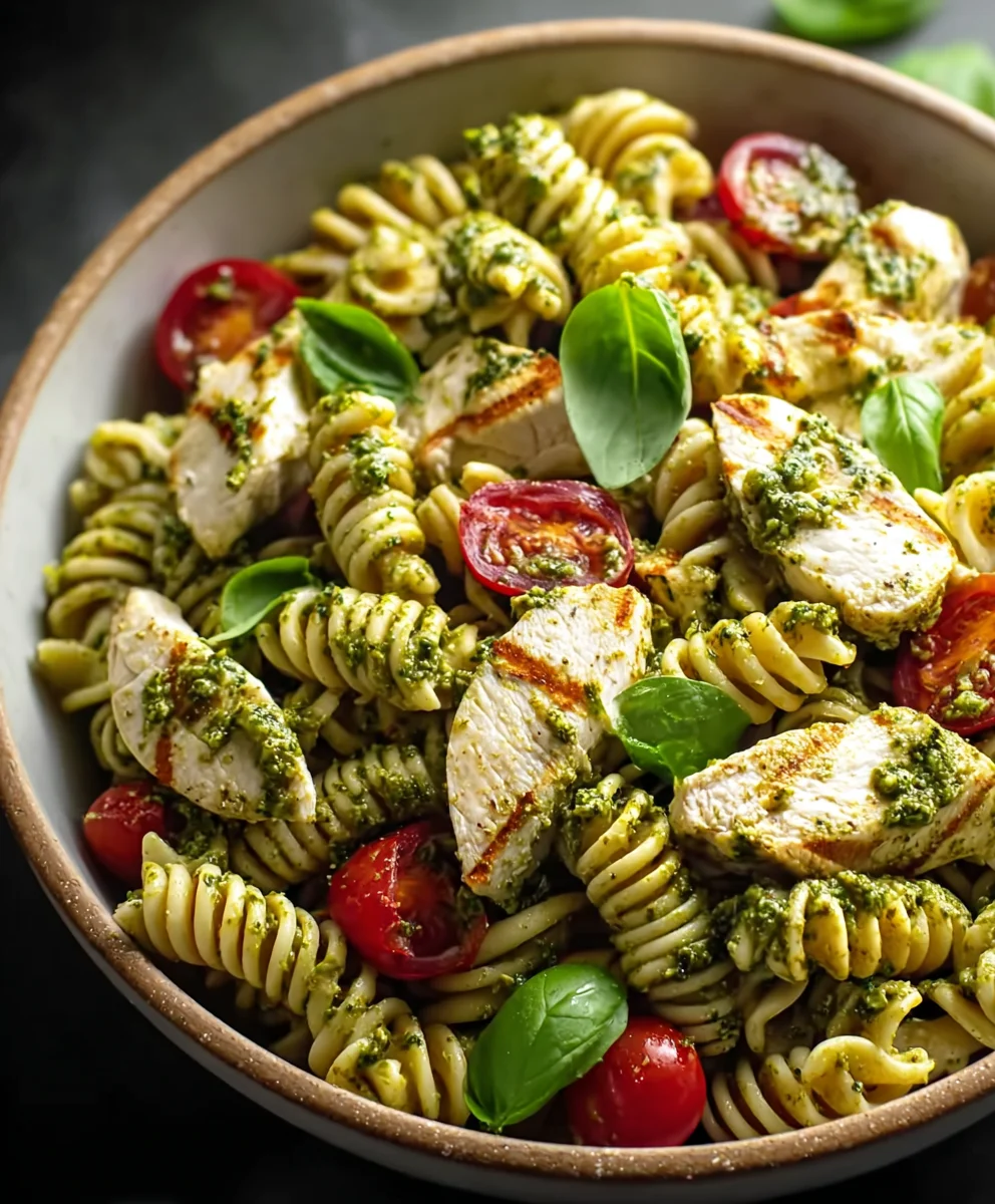 Salade Pâtes Poulet Pesto Facile: Recette Rapide & Délicieuse