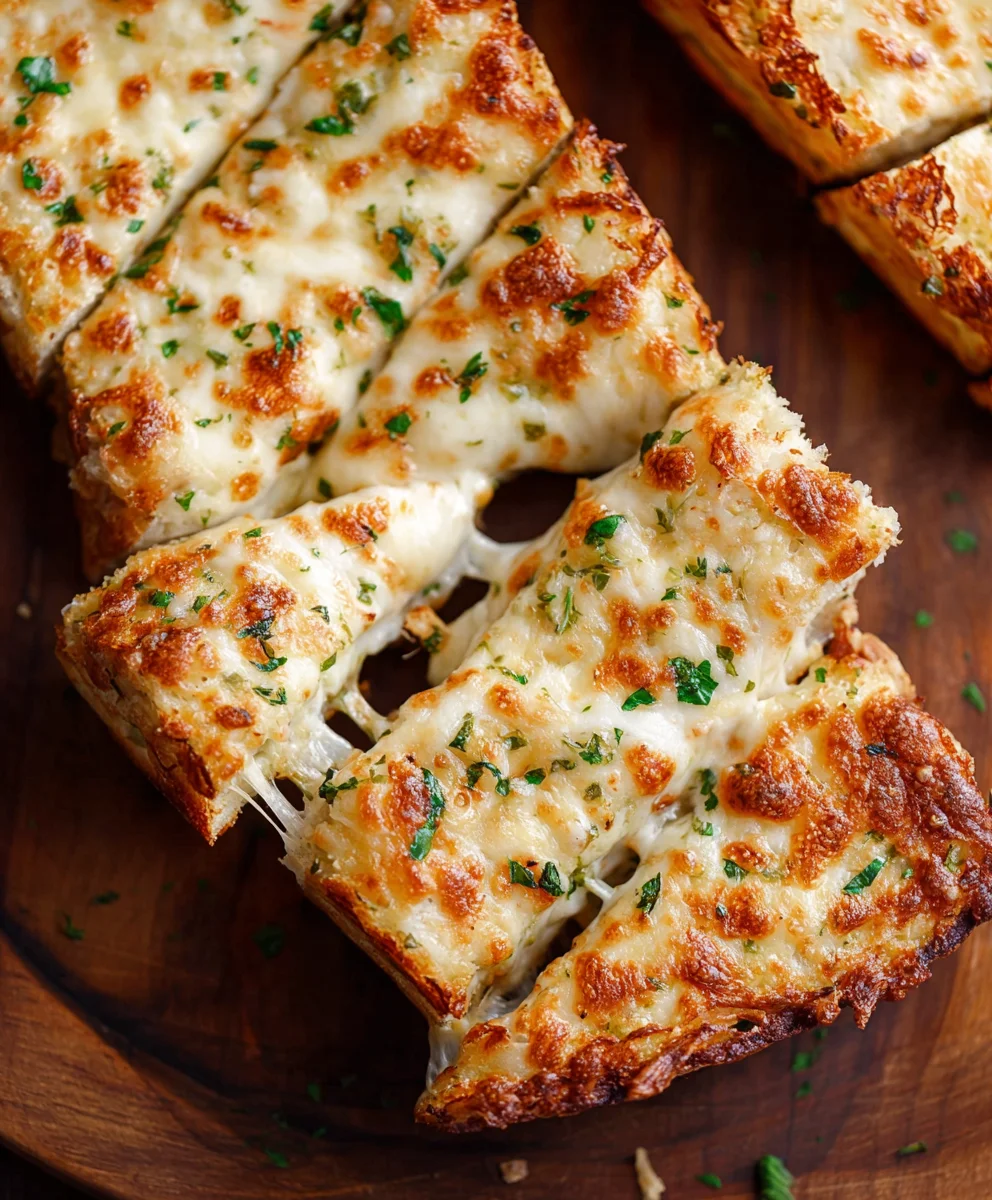 Recette Ultime : Pain à l'ail gratiné et fromagé parfait