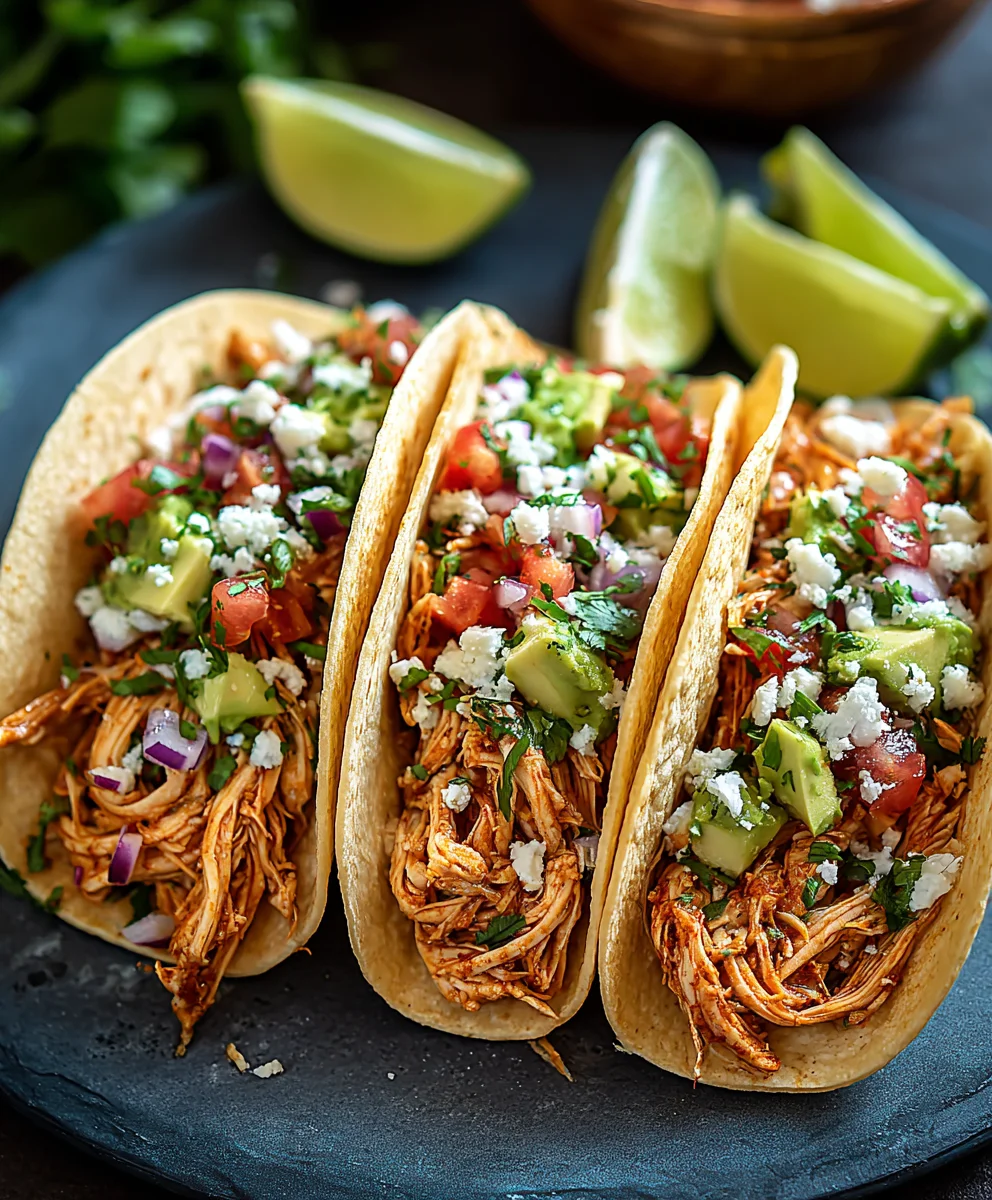 Recette de Tacos au Poulet Effiloché : Facile et Savoureuse