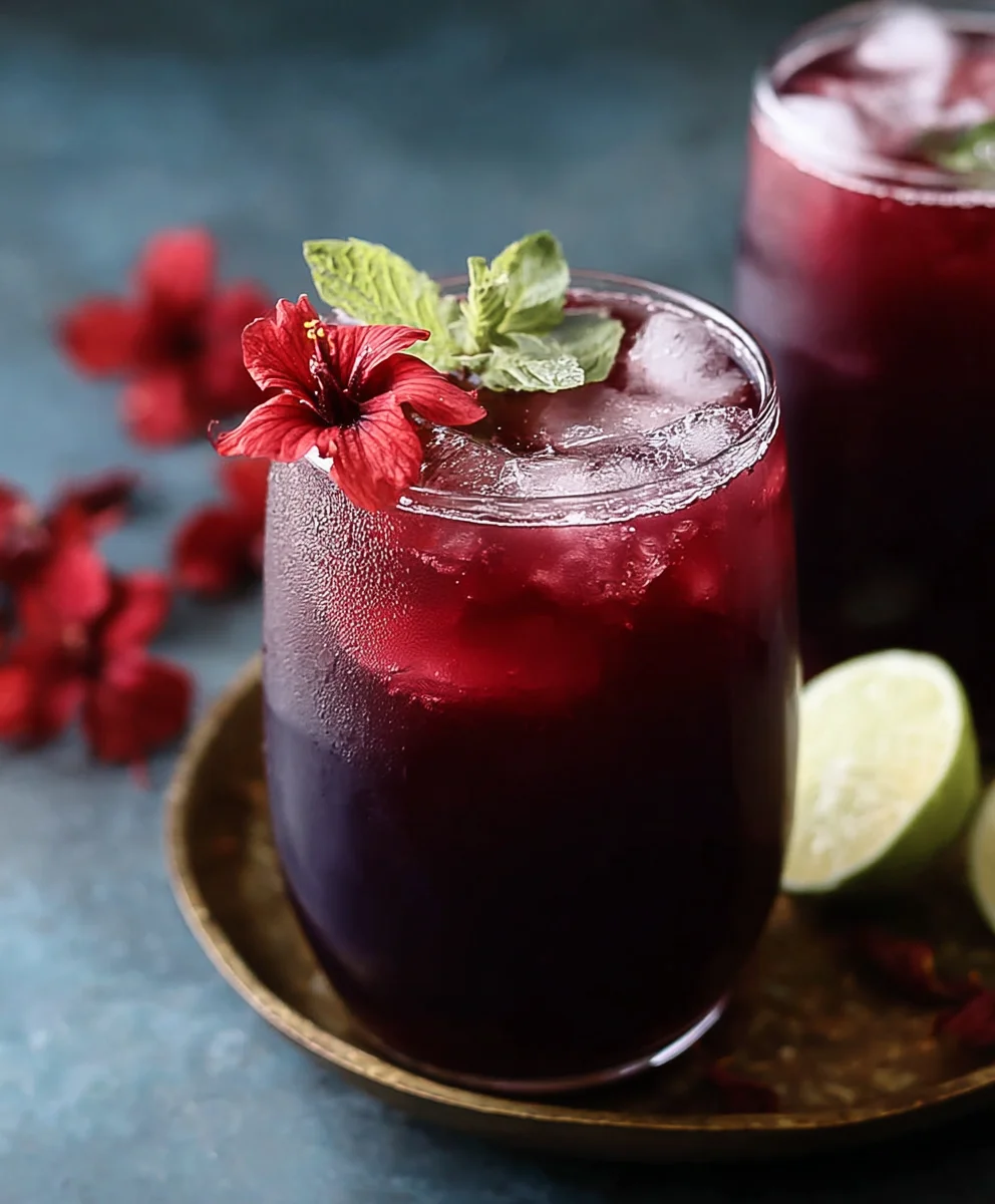 Agua Fresca Hibiscus Épicée : Boisson Rafraîchissante Maison