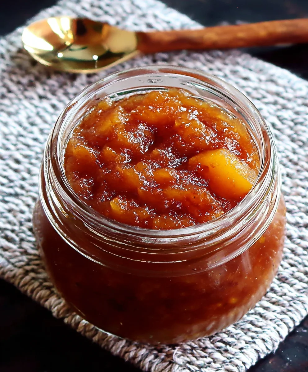 Chutney Pêche Épicé Irrésistible pour Viandes Grillées