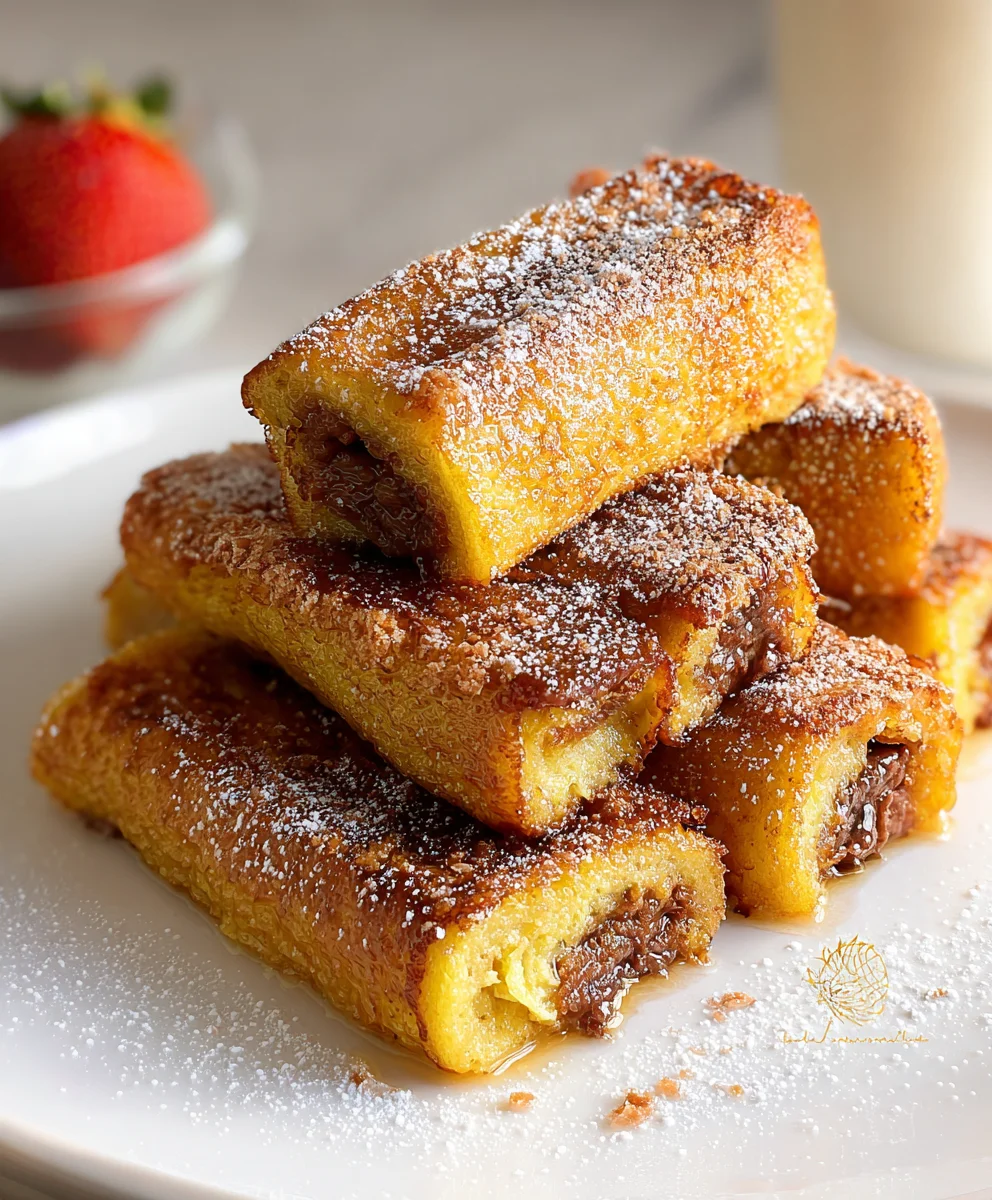 Roules Façon Pain Perdu Gourmands: la recette facile et rapide