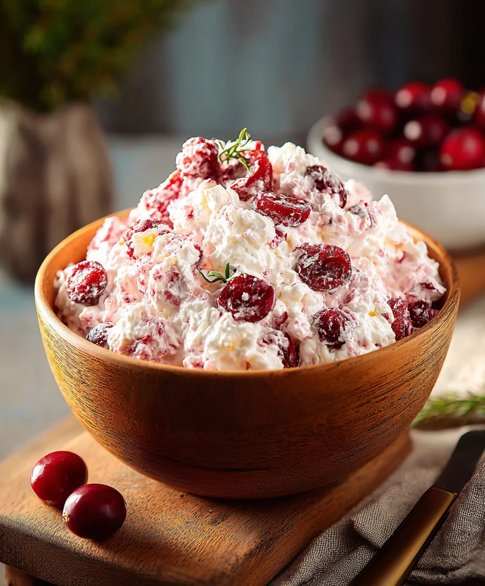 Recette Facile: Salade Mousse Canneberge Légère & Exquise