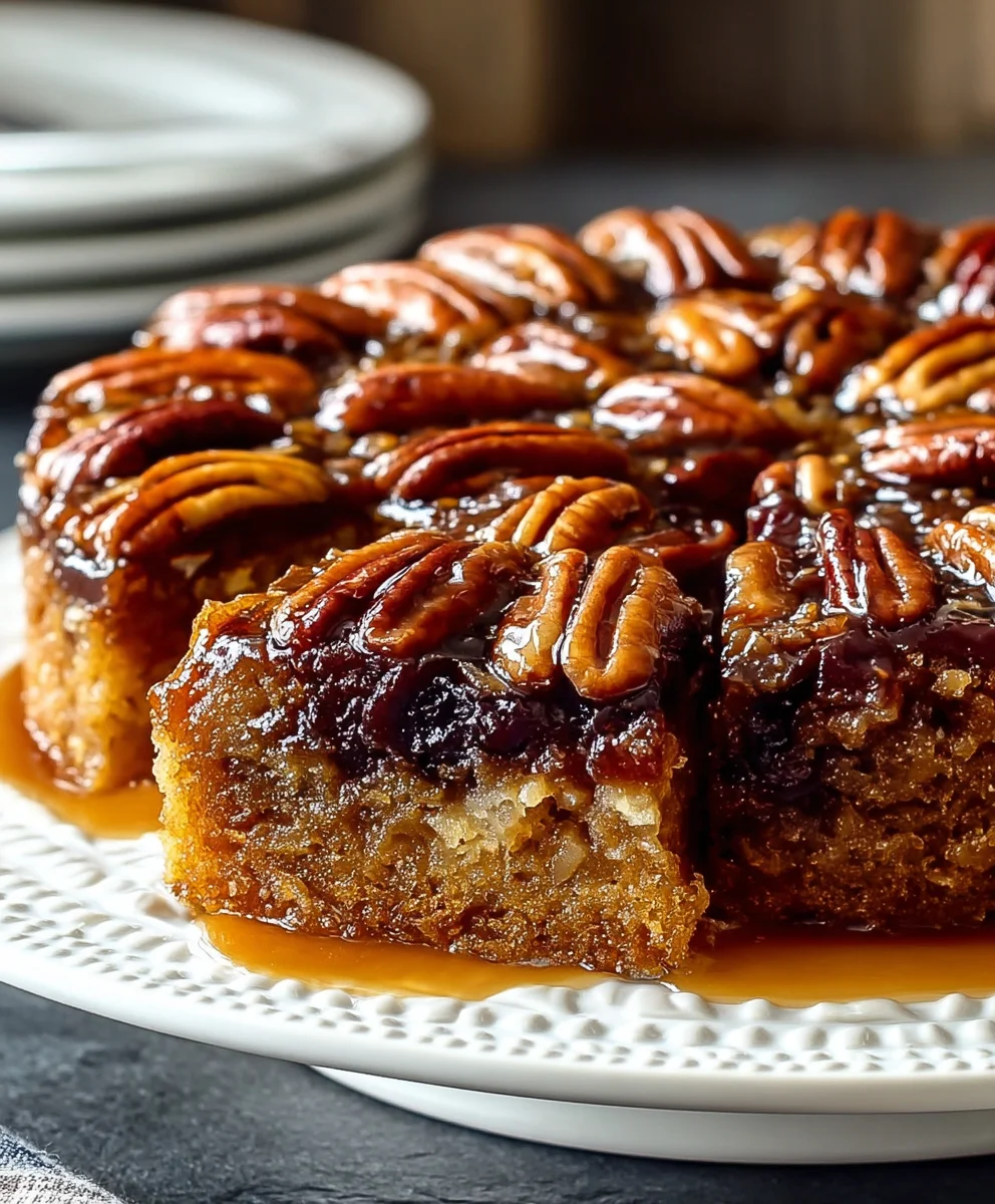 Gâteau Renversé aux Noix de Pécan : Irrésistible Douceur !
