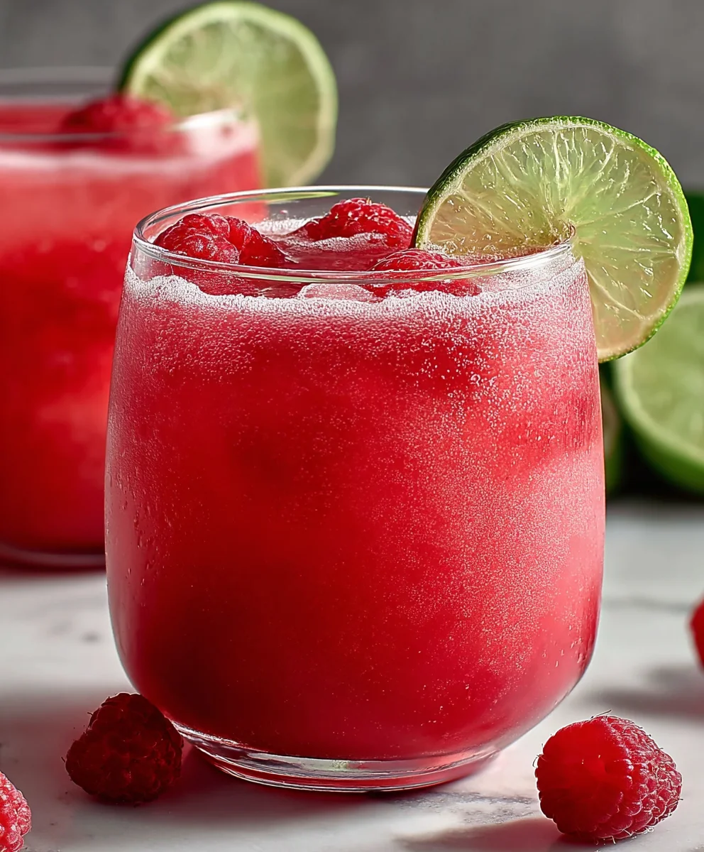 Mocktail Rafraîchissant Framboise Citron Vert sans Alcool