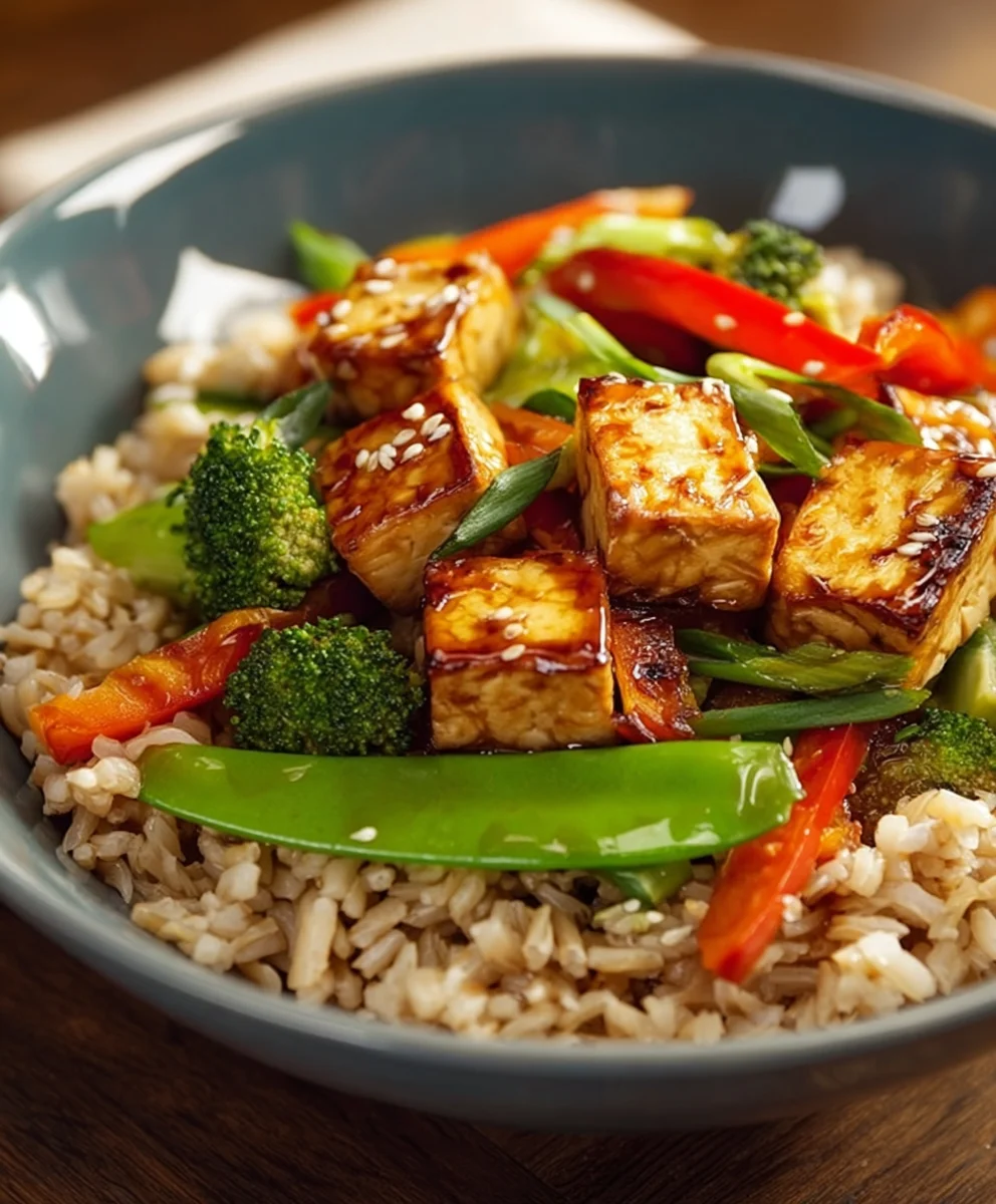 Délicieux Sauté Tofu & Riz Brun: Votre Carburant Sain!