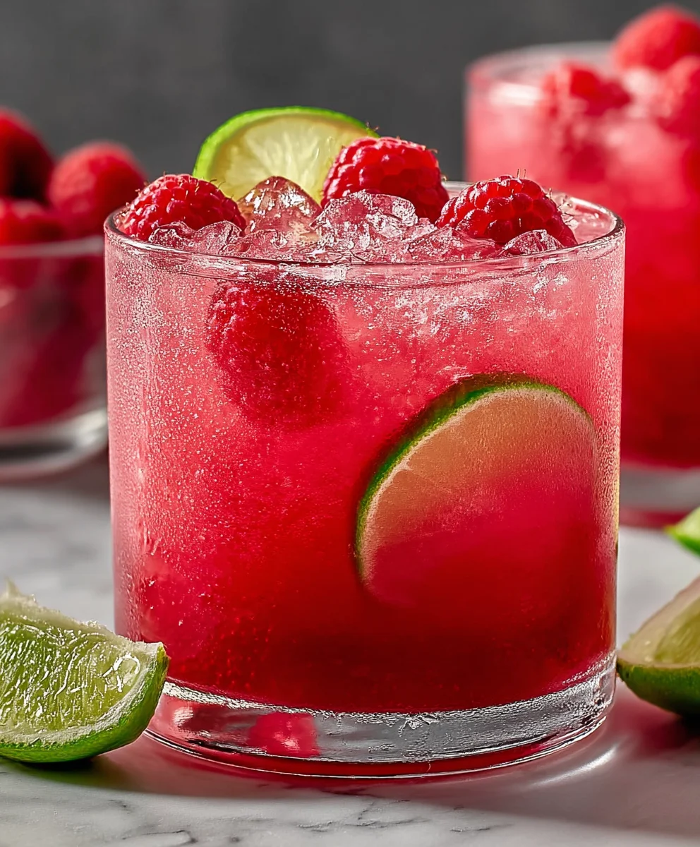 Mocktail Framboise Citron Vert Rafraîchissant pour l'Été