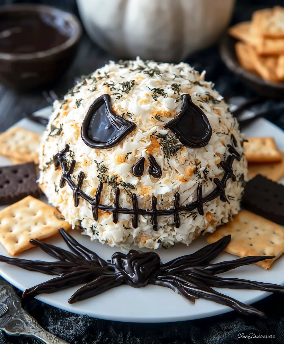 Boule de Fromage Squelette d'Halloween
