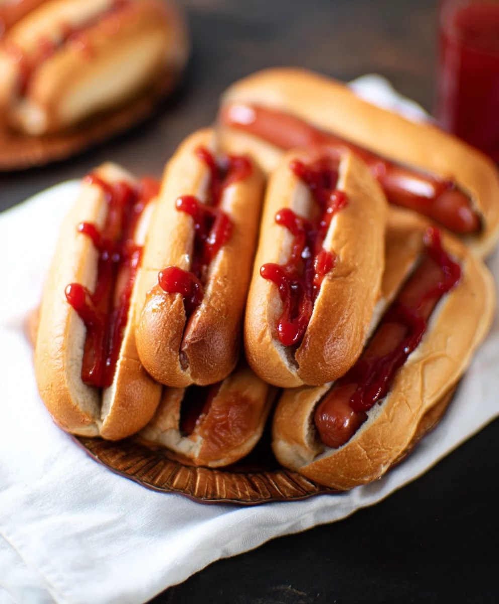 Hot Dogs Sanglants d'Halloween : Recette Facile