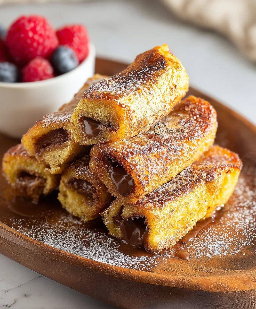 Roulés Pain Perdu Faciles : Recette Gourmande