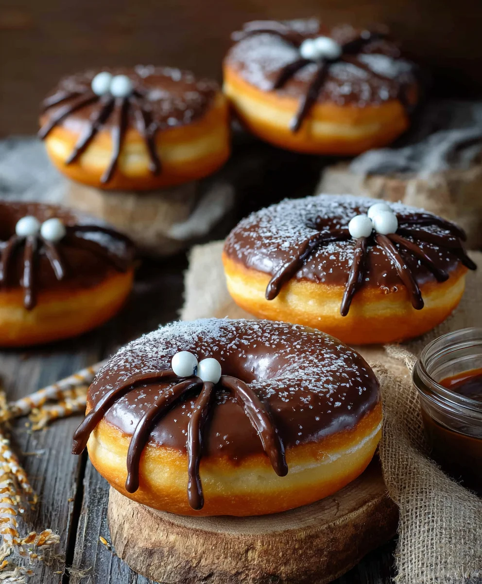 Donuts araignées Halloween : recette facile et terrifiante