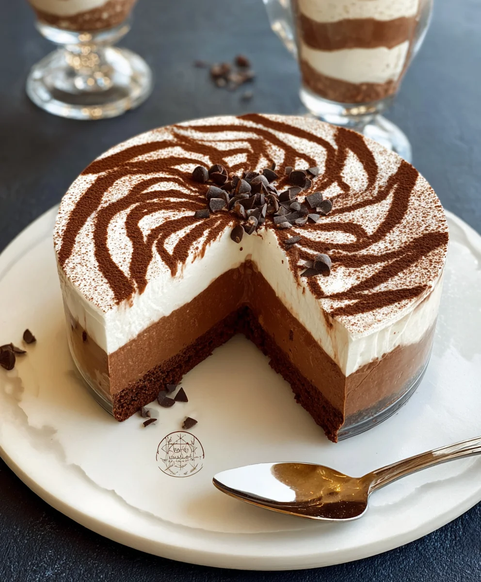 Mousse Zébrée Chocolats Facile et Gourmande