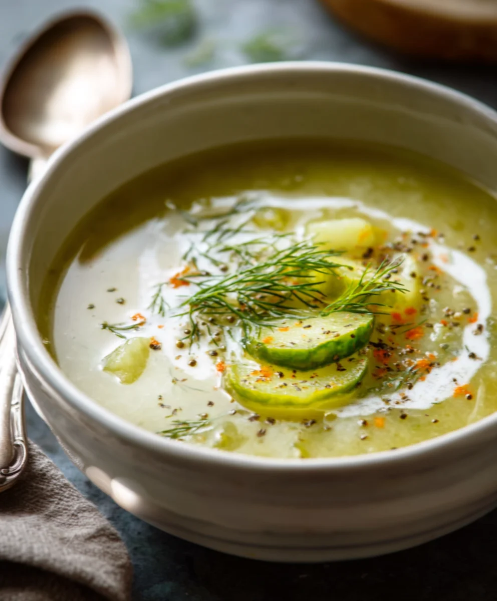 Soupe D'aneth Crémeuse : Recette Facile