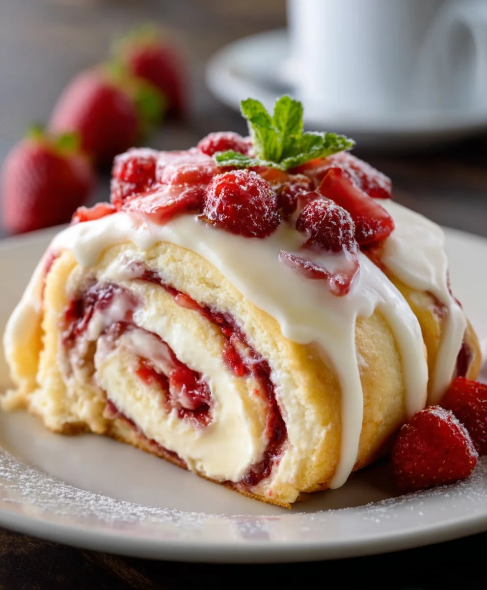 Rouleaux Cheesecake Fraise: Gourmandise Crémeuse