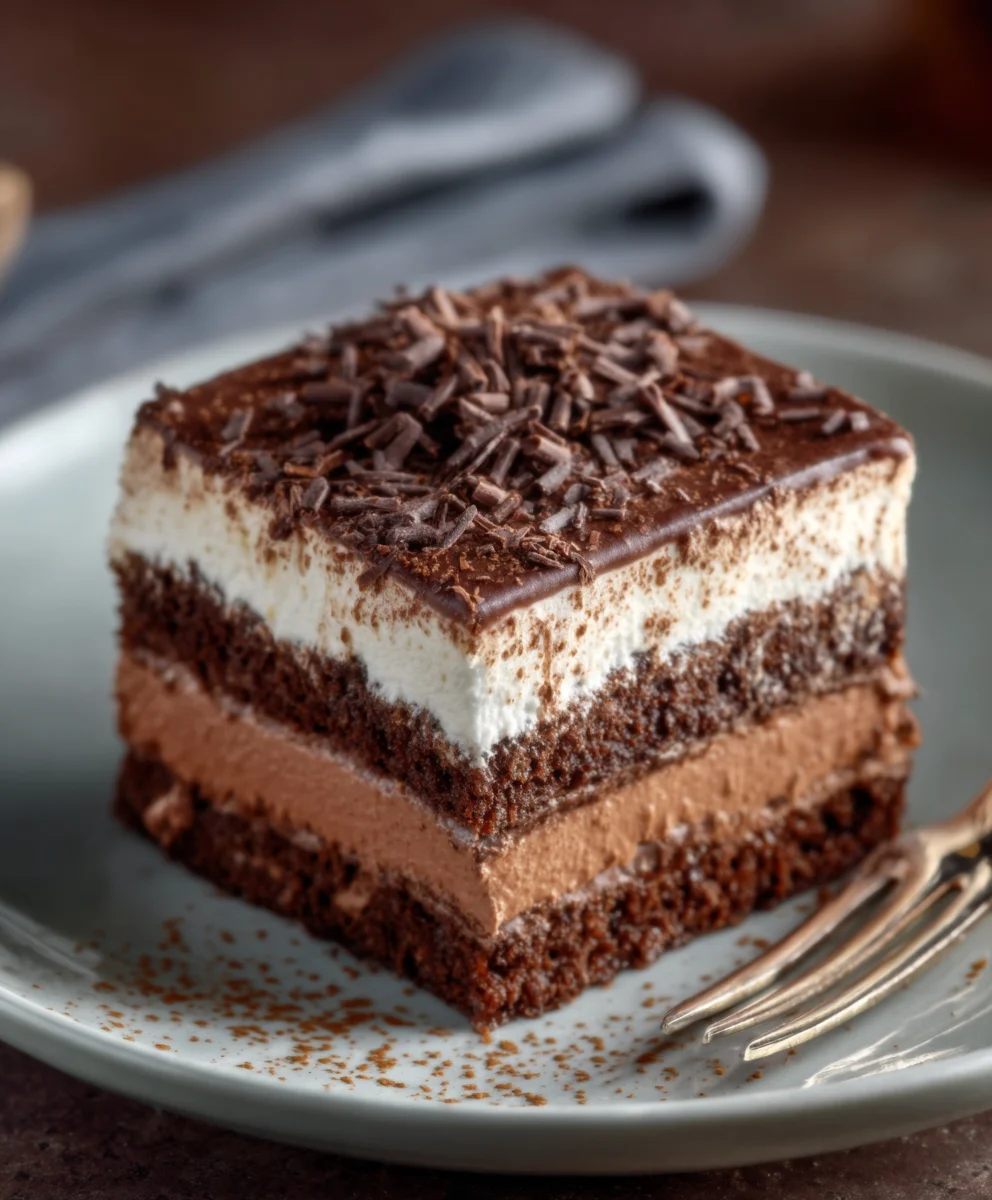 Délicieux Dessert Chocolat Superposé : Une Explosion de Saveurs