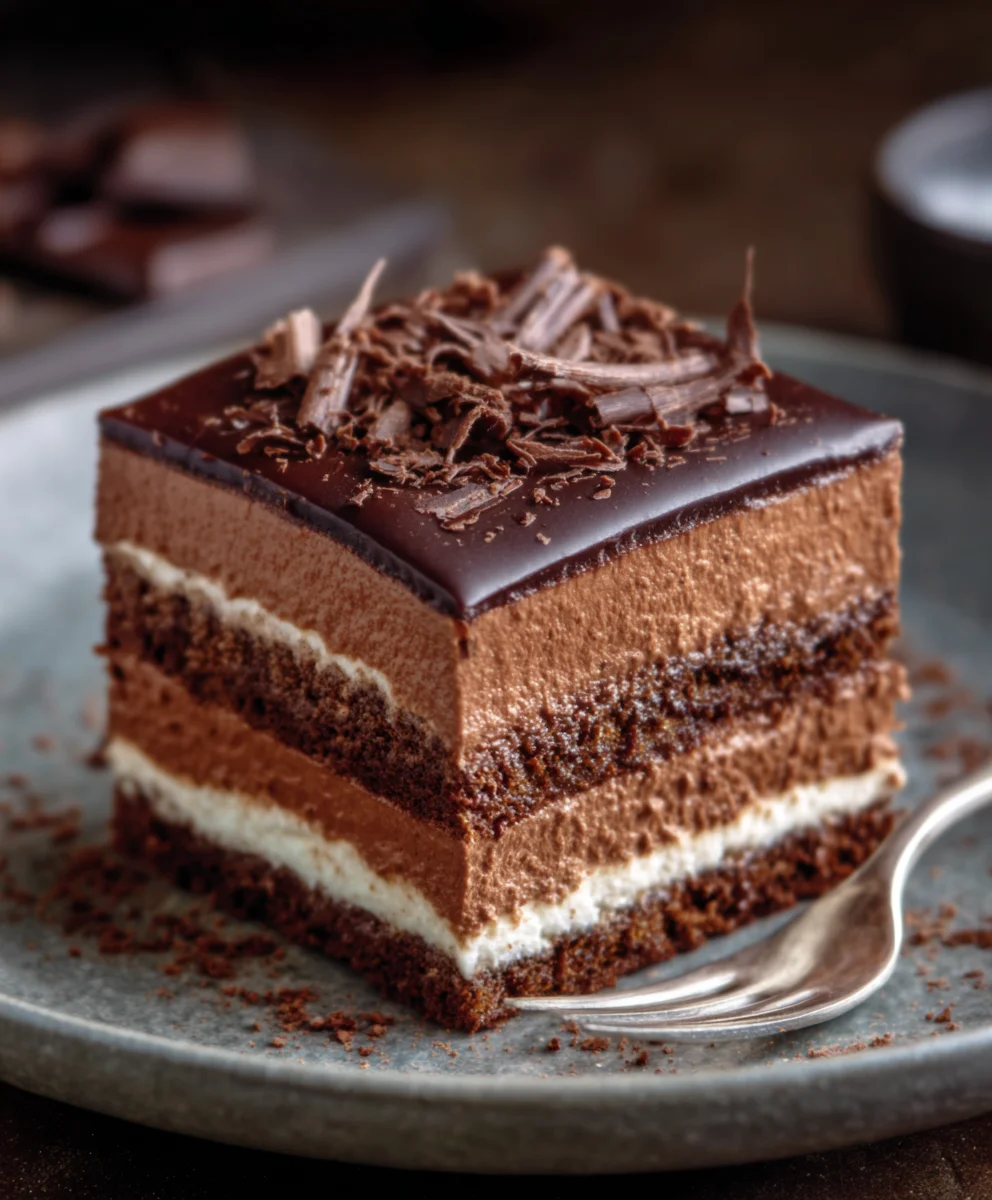 Délicieux Dessert Chocolat Superposé : Une Explosion de Saveurs