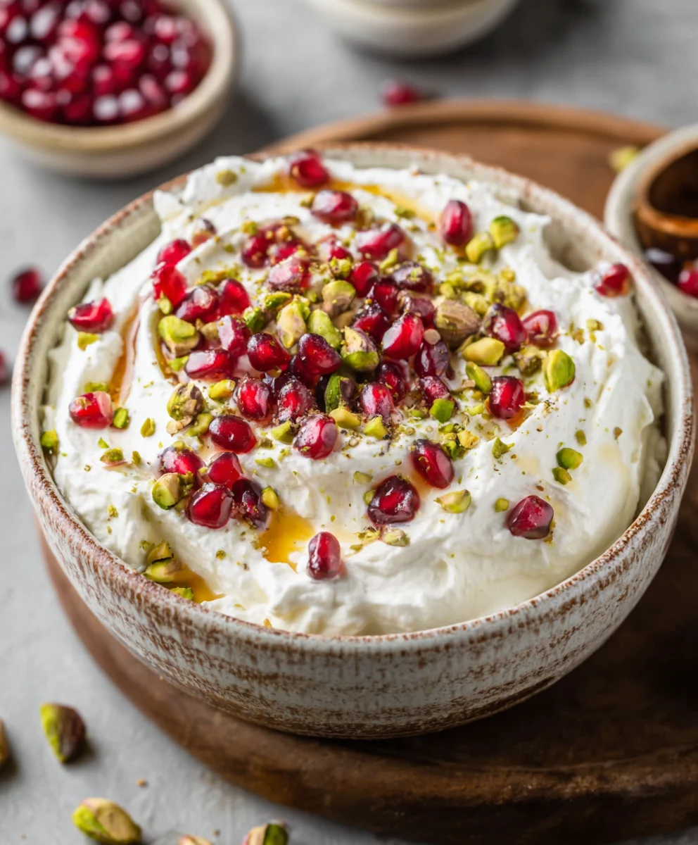 Feta Fouettée Grenade Pistache : Recette Rapide