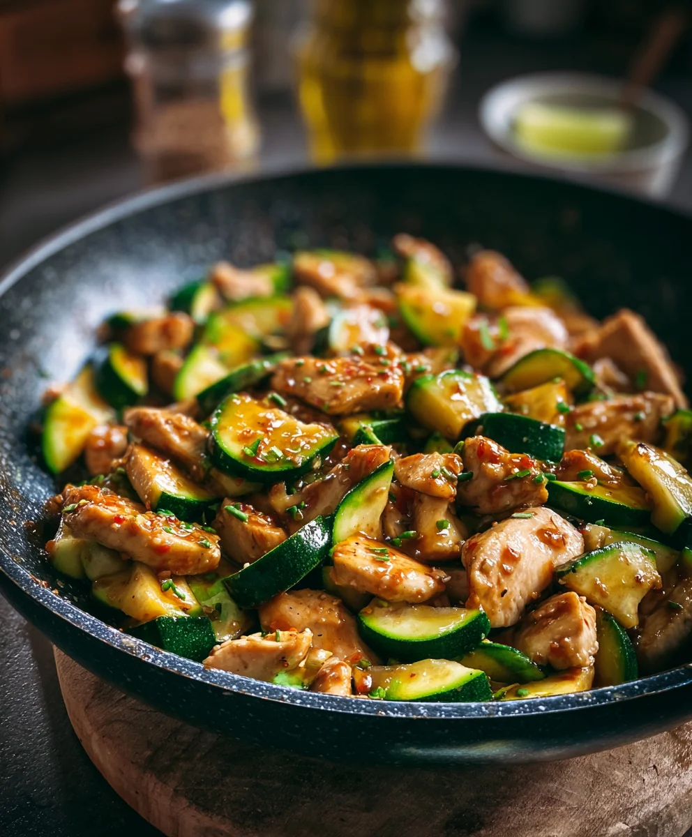 Poulet Courgette Soja : Recette Rapide et Savoureuse