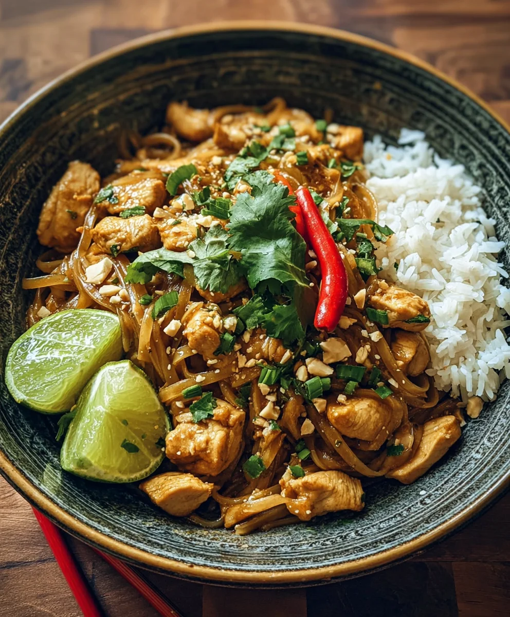 Pad Thaï Poulet Facile : Recette Rapide et Délicieuse